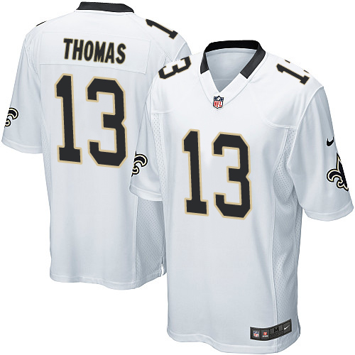 Nike Saints #13 Michael Thomas White Youth Stitched NFL Elite Jersey - Click Image to Close